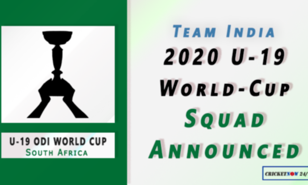 Team India Squad Announced For U 19 Odi World Cup Cricket Now 24 7
